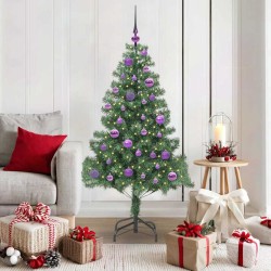 Sapin de Noël avec 150 LED avec support Vert 150 cm PVC 541831541831