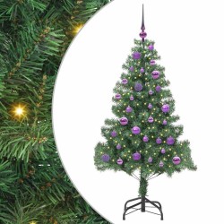 Sapin de Noël avec 150 LED avec support Vert 150 cm PVC 541831541831