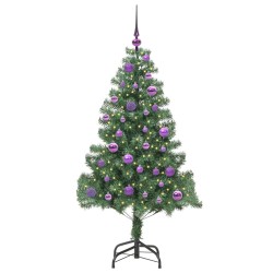 Sapin de Noël avec 150 LED avec support Vert 150 cm PVC 541831541831