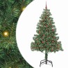 Sapin de Noël avec 300 LED avec support Vert 210 cm PVC 541832541832
