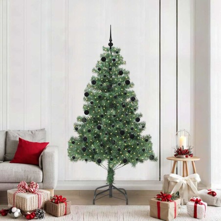 Sapin de Noël avec 300 LED avec support Vert 210 cm PVC 541834541834