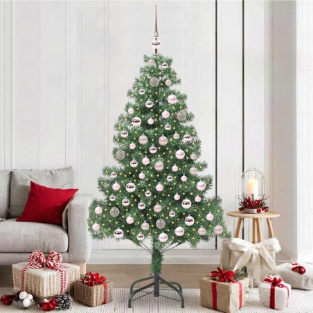Sapin de Noël avec 300 LED avec support Vert 210 cm PVC 541835541835
