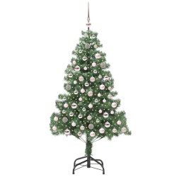 Sapin de Noël avec 300 LED avec support Vert 210 cm PVC 541835541835