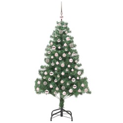 Sapin de Noël avec 300 LED avec support Vert 210 cm PVC 541835541835