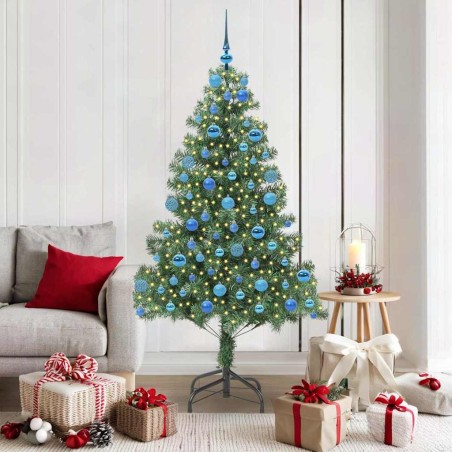 Sapin de Noël avec 300 LED avec support Vert 180 cm PVC 541836541836