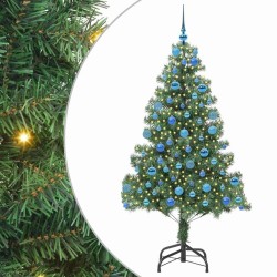 Sapin de Noël avec 300 LED avec support Vert 180 cm PVC 541836541836