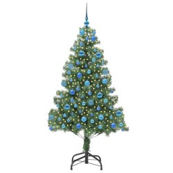 Sapin de Noël avec 300 LED avec support Vert 180 cm PVC 541836541836