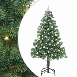 Sapin de Noël avec 300 LED avec support Vert 210 cm PVC 541837541837