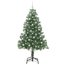 Sapin de Noël avec 300 LED avec support Vert 210 cm PVC 541837541837