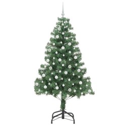 Sapin de Noël avec 300 LED avec support Vert 210 cm PVC 541837541837
