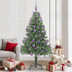 Sapin de Noël avec 300 LED avec support Vert 210 cm PVC 541838541838