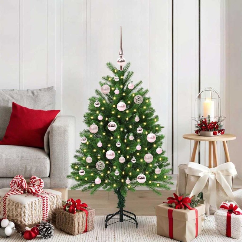 Sapin de Noël avec 150 LED avec support Vert 120 cm PE 541840541840