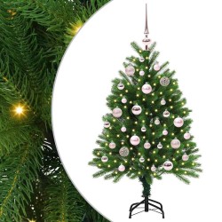 Sapin de Noël avec 150 LED avec support Vert 120 cm PE 541840541840