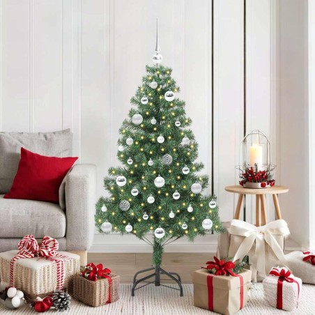 Sapin de Noël avec 150 LED avec support Vert 150 cm PVC 541841541841