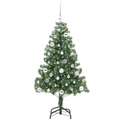 Sapin de Noël avec 150 LED avec support Vert 150 cm PVC 541841541841