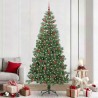 Sapin de Noël avec 300 LED avec support Vert 240 cm PVC 541843541843