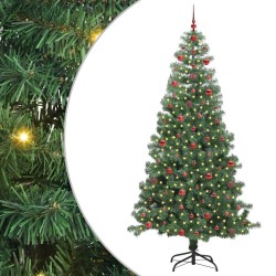 Sapin de Noël avec 300 LED avec support Vert 240 cm PVC 541843541843