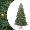 Sapin de Noël avec 300 LED avec support Vert 240 cm PVC 541843541843