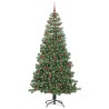 Sapin de Noël avec 300 LED avec support Vert 240 cm PVC 541843541843