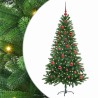 Sapin de Noël avec 150 LED avec support Vert 150 cm PE 541844541844