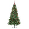 Sapin de Noël avec 150 LED avec support Vert 150 cm PE 541844541844