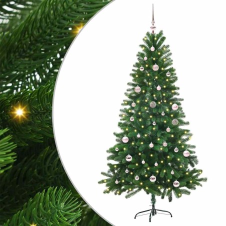 Sapin de Noël avec 150 LED avec support Vert 150 cm PE 541845541845