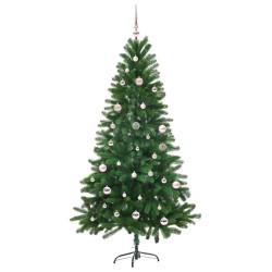 Sapin de Noël avec 150 LED avec support Vert 150 cm PE 541845541845