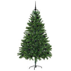 Sapin de Noël avec 300 LED avec support Vert 180 cm PE 541846541846