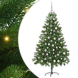 Sapin de Noël avec 300 LED avec support Vert 180 cm PE 541847541847