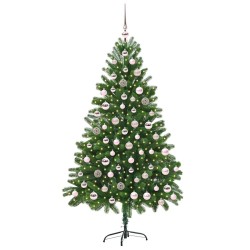 Sapin de Noël avec 300 LED avec support Vert 180 cm PE 541847541847