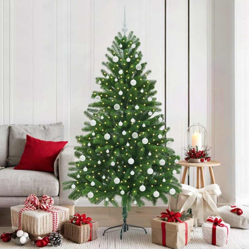 Sapin de Noël avec 300 LED avec support Vert 180 cm PE 541848541848
