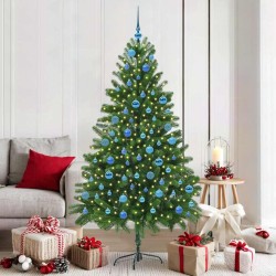 Sapin de Noël avec 300 LED avec support Vert 180 cm PE 541851541851