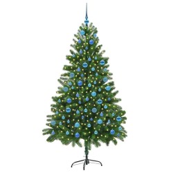 Sapin de Noël avec 300 LED avec support Vert 180 cm PE 541851541851