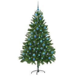 Sapin de Noël avec 300 LED avec support Vert 180 cm PE 541851541851