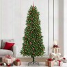 Sapin de Noël avec 300 LED avec support Vert 240 cm PE 541852541852