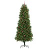 Sapin de Noël avec 300 LED avec support Vert 240 cm PE 541852541852