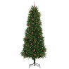 Sapin de Noël avec 300 LED avec support Vert 240 cm PE 541852541852