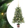 Sapin de Noël avec 150 LED avec support Vert 90 cm PE 541854541854