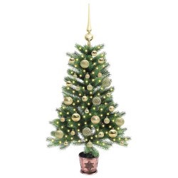 Sapin de Noël avec 150 LED avec support Vert 90 cm PE 541854541854