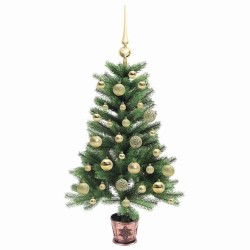 Sapin de Noël avec 150 LED avec support Vert 90 cm PE 541854541854