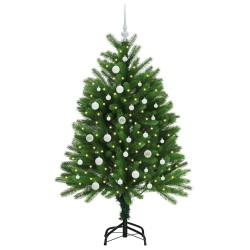 Sapin de Noël avec 150 LED avec support Vert 120 cm PE 541855541855