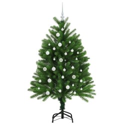 Sapin de Noël avec 150 LED avec support Vert 120 cm PE 541855541855