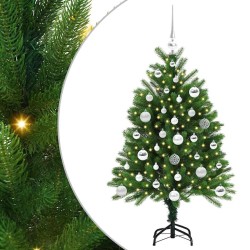 Sapin de Noël avec 150 LED avec support Vert 120 cm PE 541856541856