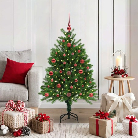 Sapin de Noël avec 150 LED avec support Vert 120 cm PE 541857541857
