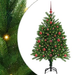 Sapin de Noël avec 150 LED avec support Vert 120 cm PE 541857541857