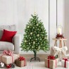 Sapin de Noël avec 150 LED avec support Vert 120 cm PE 541858541858