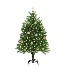 Sapin de Noël avec 150 LED avec support Vert 120 cm PE 541858541858