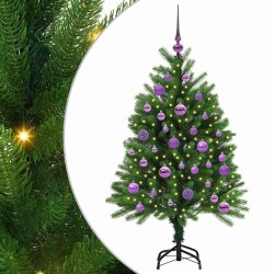 Sapin de Noël avec 150 LED avec support Vert 120 cm PE 541859541859