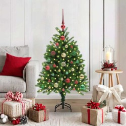 Sapin de Noël avec 150 LED avec support Vert 120 cm PE 541861541861