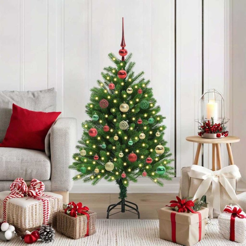 Sapin de Noël avec 150 LED avec support Vert 120 cm PE 541861541861